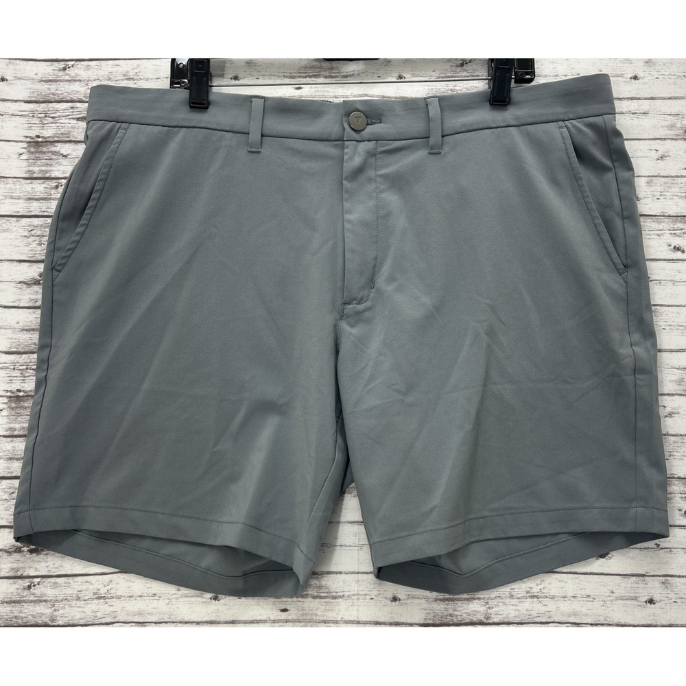 Primo Golf Shorts Men's Size 40 Gray Performance Chino 7" Inseam Stretch Pockets